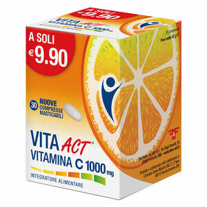 F&f - Vita act vitamina c 1000mg 30 compresse masticabili