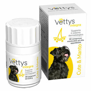 Vettys integra - Vettys integra cute&manto cane 30 compresse masticabili