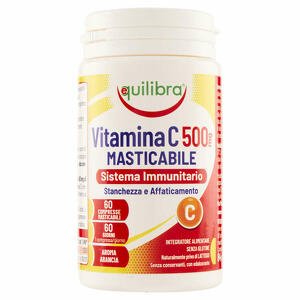 Equilibra - Vitamina c 500mg masticabile sistema immunitario 60 compresse