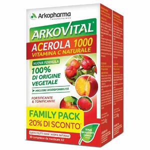 Arkofarm - Arkovital acerola 1000 pack family 60 compresse