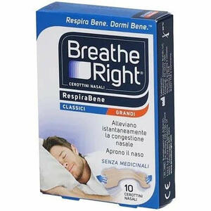 Breath Right - Cerotti nasali breathe right classici grandi 10 pezzi