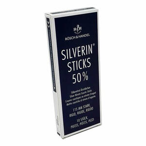 Farvisan - Matita caustica silverin nitrato d'argento 50% rigida lunghezza 115 mm 10 pezzi