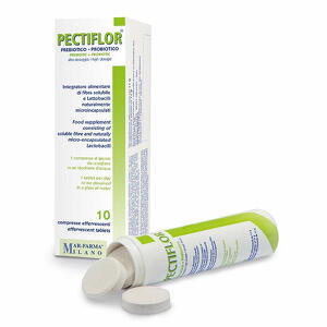 Prebiotico + probiotico - Pectiflor 10 compresse effervescenti
