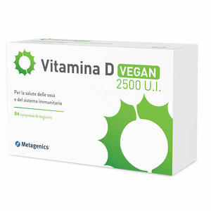 Metagenics - Vitamina d 2500 ui vegan 84 compresse