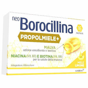 Neoborocillina - Neoborocillina propolmiele+ miele/limone 16 pastiglie