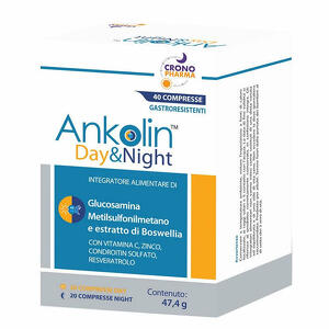 Crono pharma - Ankolin day&night 20 compresse gastroresistenti day + 20 compresse gastroresistenti night