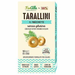 Foralle - Foralle tarallini senza glutine finocchietto 6 bustine da 30 g