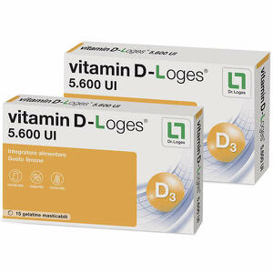 Dr. Loges - Vitamin d-loges 30 gelatine masticabili gusto limone 42 g