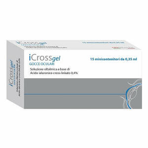 Off - Gocce oculari icross gel acido ialuronico cross-linkato 0,4% 15 pezzi da 0,35ml