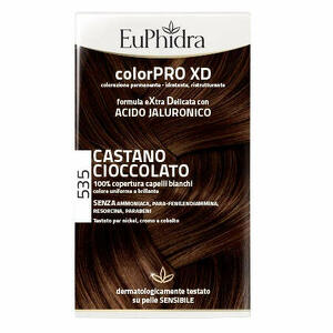 Euphidra - Euphidra colorpro xd 535 castano cioccolato gel colorante capelli in flacone + attivante + balsamo + guanti